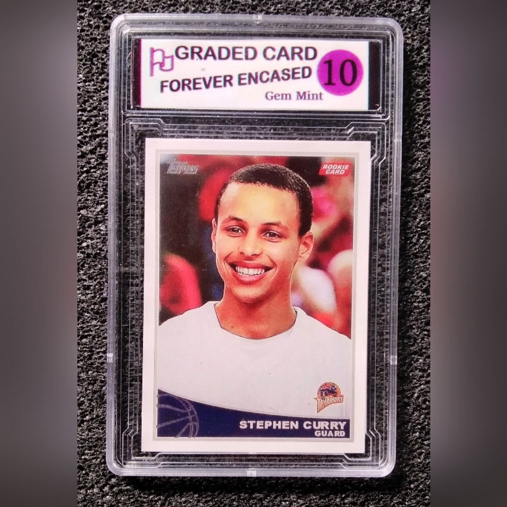 Stephen Curry Basketball Rookie Card. Graded 10 Gem Mint Condition